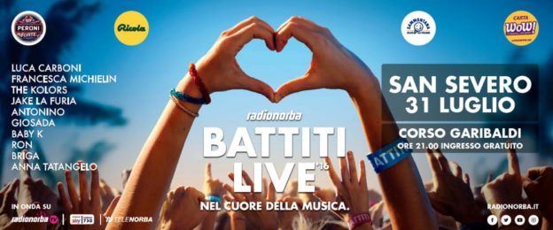 Radionorba Battiti Live a San Severo – 31 luglio 2016